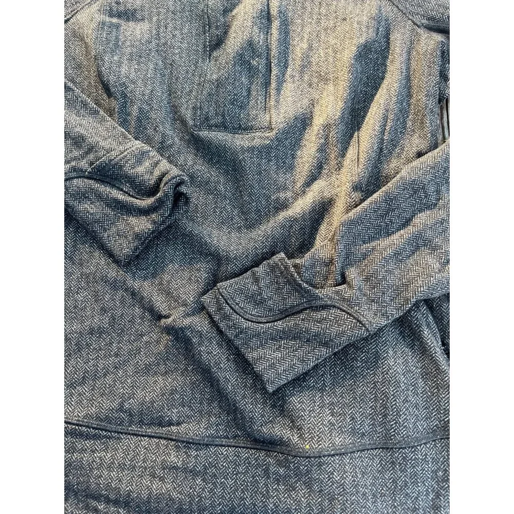 Lululemon Sweatshirt Womens Gray Fleece Knit 1/4 Zip Athletic Pullover Jacket 10